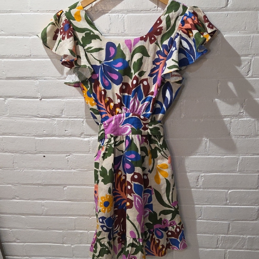 Misa Los Angeles Multicolor Floral Dress